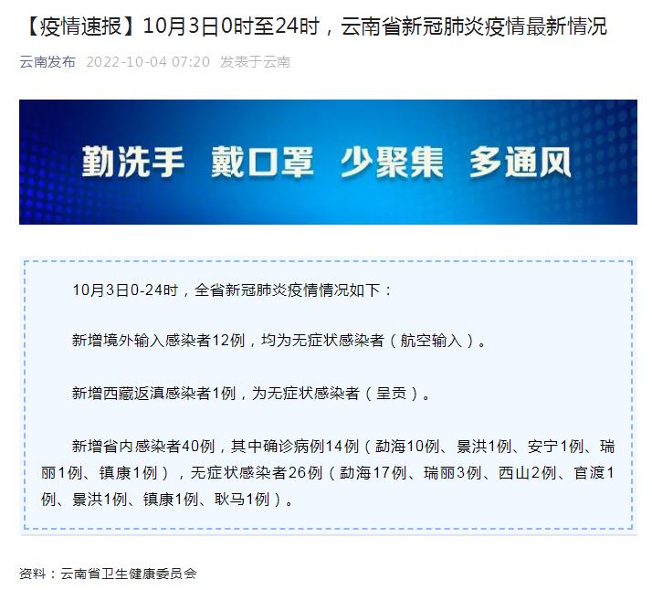 云南疫情最新動態(tài)更新