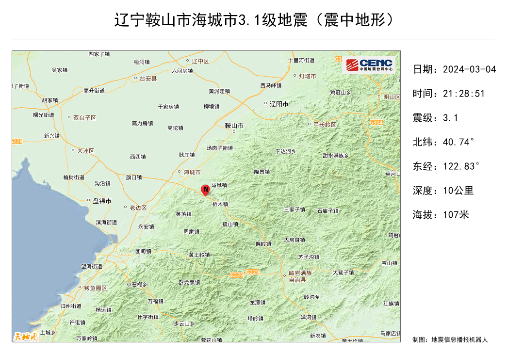 鞍山地震最新消息(預測至2025年)