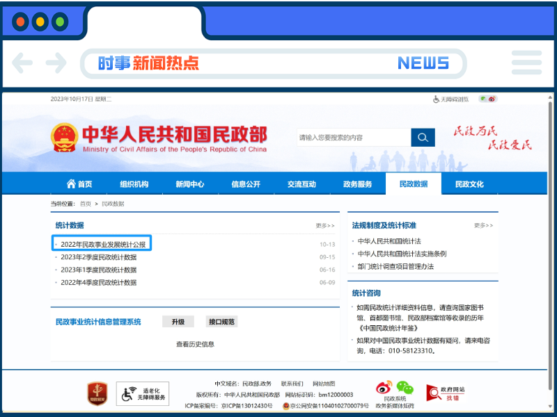 國家民政部發(fā)布最新消息?